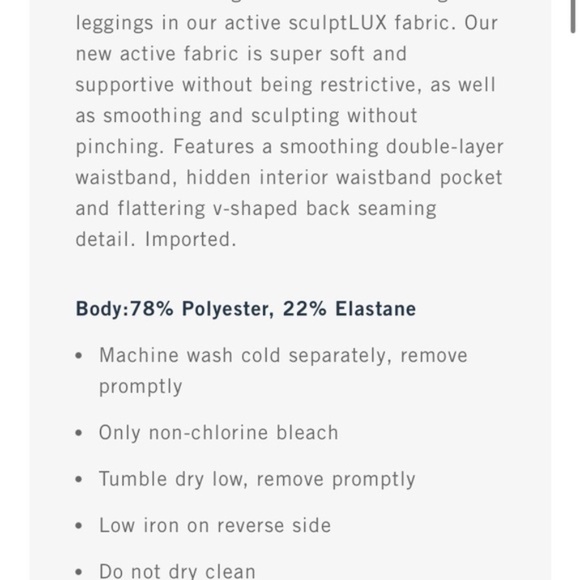 Abercrombie & Fitch Women’s YPB sculptLUX 7/8-Length Legging - Picture 2 of 3